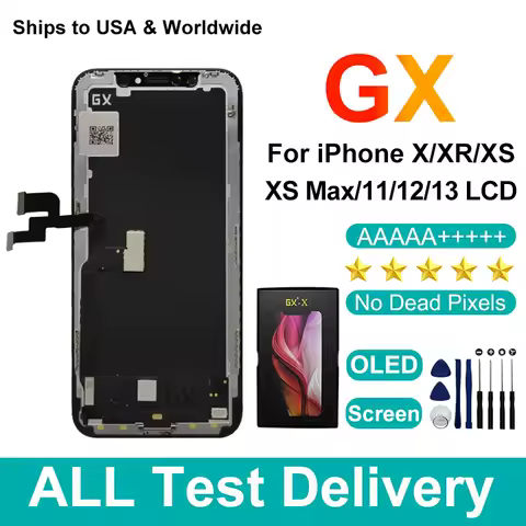GX AMOLED LCD For iPhone X XS Max Display 13 Pro Max With 3D Touch Screen For iPhone 11 12 Pro Max 12 Mini LCD Pantalla 14 Plus