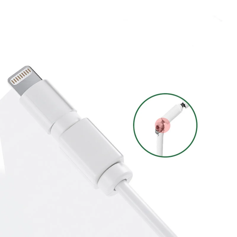 

6 шт. защитные кабели для передачи данных, защитные зажимы для зарядного устройства, устойчивые к изгибу и укусам чехлы для зарядных кабелей