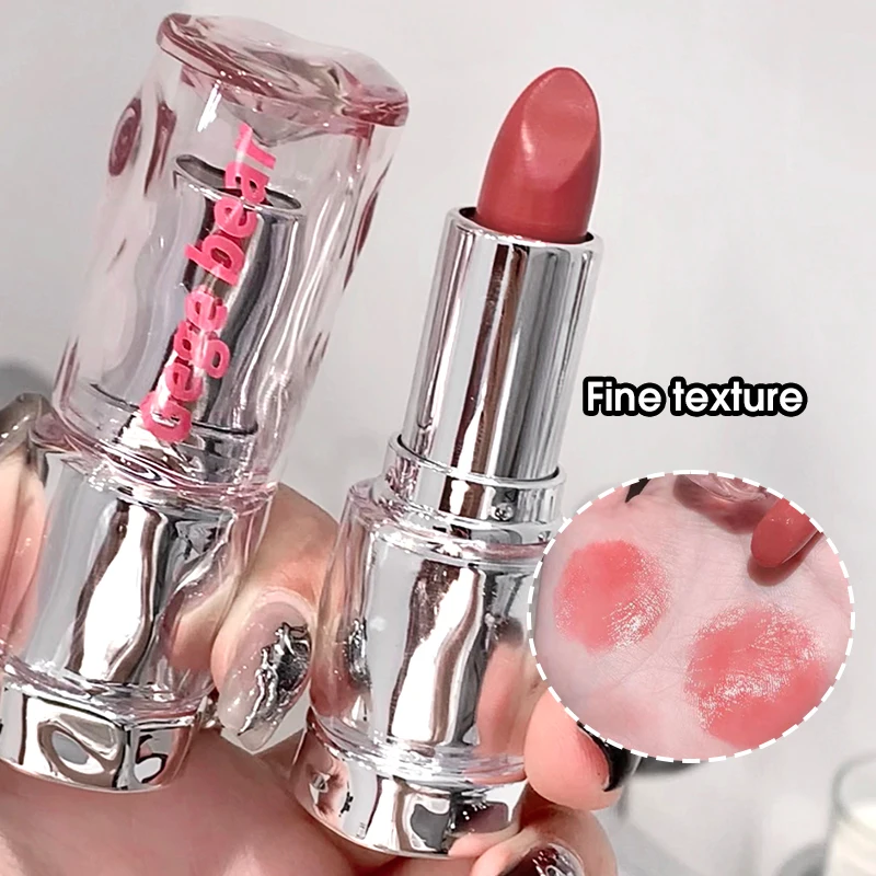 Batom leve, transparente e brilhante, espelho úmido, não é fácil de tocar na xícara, cor, maquiagem, brilho labial coreano tenro