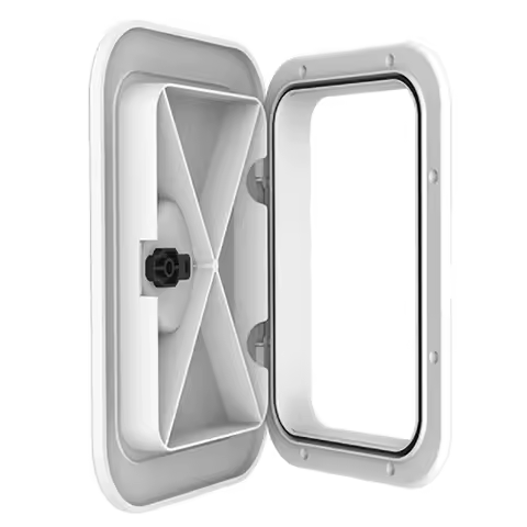 A11M-Durable Inspection Hatch Cover Marine Access Accessories Single Handle Anti Ultraviolet Boat Deck Plate Yacht 270X375mm