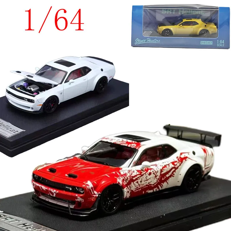 

‌ SH литой под давлением масштаб 1/34, Dodge Challenger SRT Hellcat, эксклюзивная версия, модель автомобиля из сплава, игрушки для мальчиков, подарок, оригинальная коробка