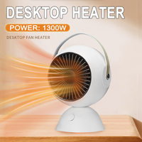 1300W Portable Electric Heaters For Winter Desktop intelligent constant temperature mini home office small shaking head heater