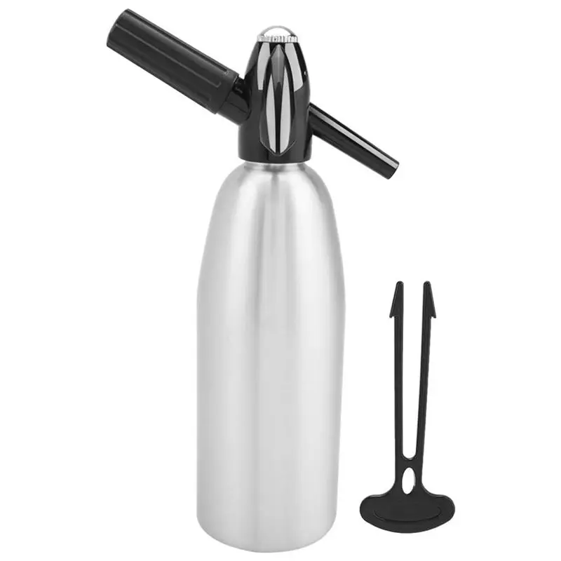 

【Ship Within Soda Water Bottle 1L Portable Soda Syphon Bottle Soda Maker With Pressure Regulator For DIY Mojitos Cocktails Juice