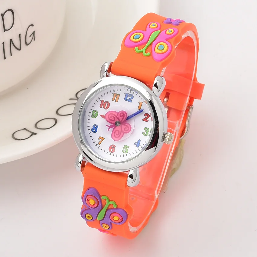 Colourful Kids Boy and Girl Students Relojs Silicone Soft Bands Jelly Candy Leisure Birthday Party Gifts Quartz Wrist Wristwatch