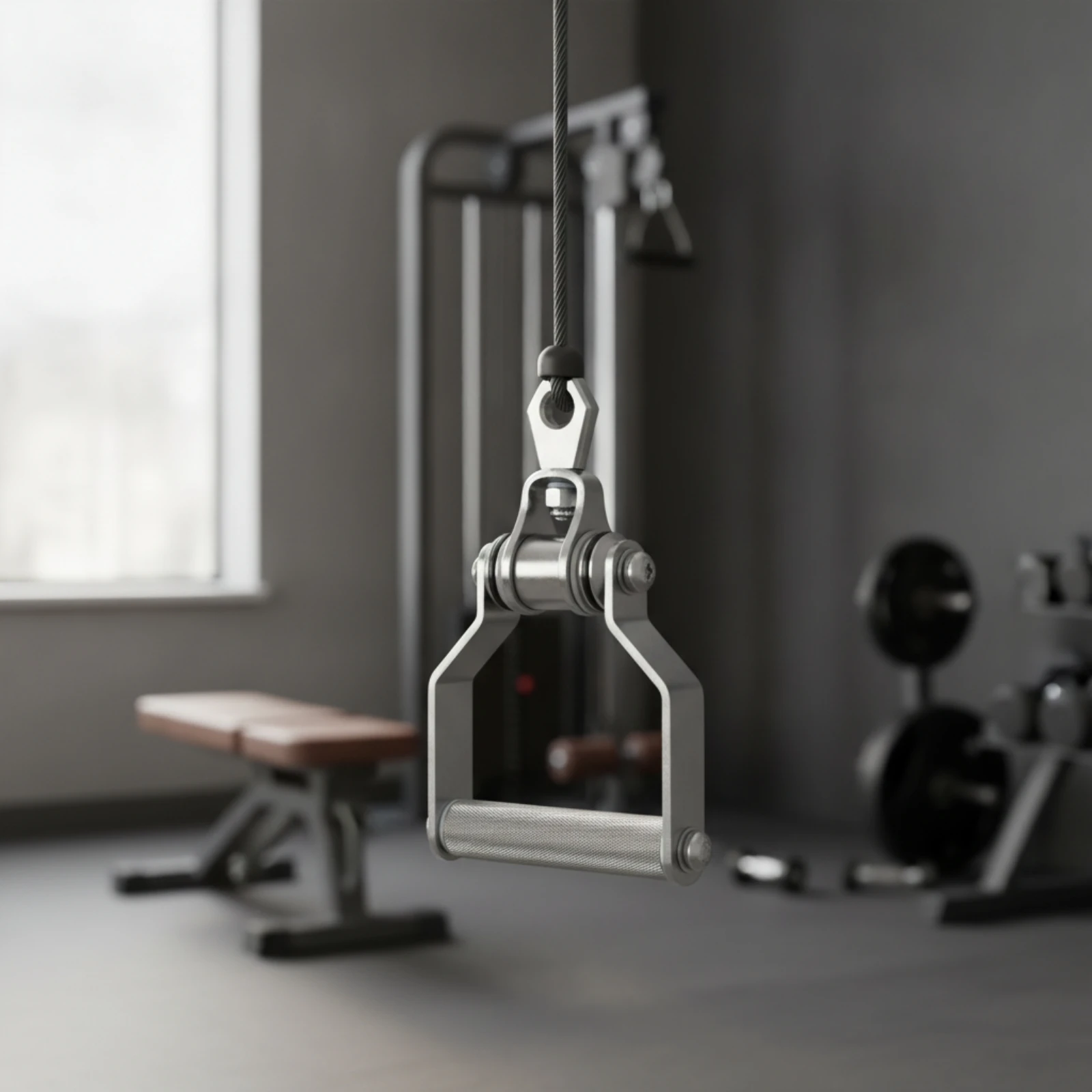 라트 풀다운 핸들, 널링 처리된 케이블 머신 핸들(회전 - Lat Pulldown Bar 리뷰 및 가격