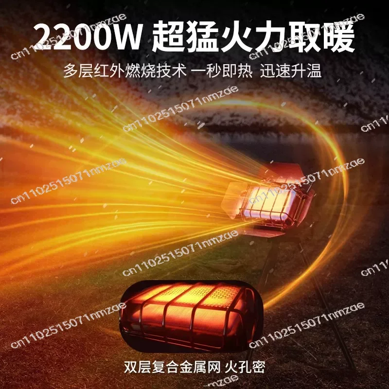 Portable Camping Gas Heater Multi-Function Stable Pressure Burner Indoor Outdoor Winter Stove