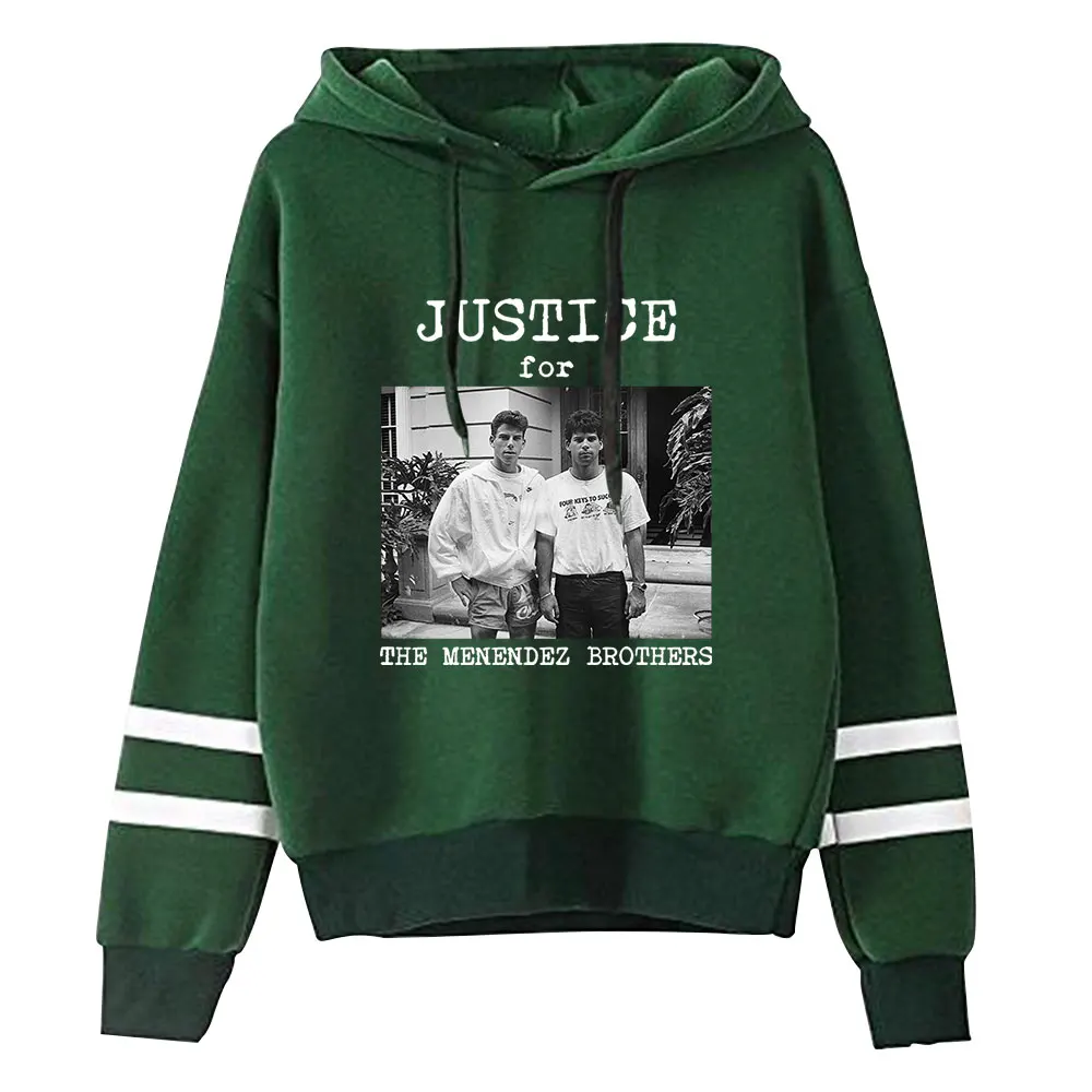 Justice For Menendez Brothers Felpa con cappuccio vintage anni '90 Merch Felpa con cappuccio Felpa alla moda Pullover sportivo Pullover alla moda