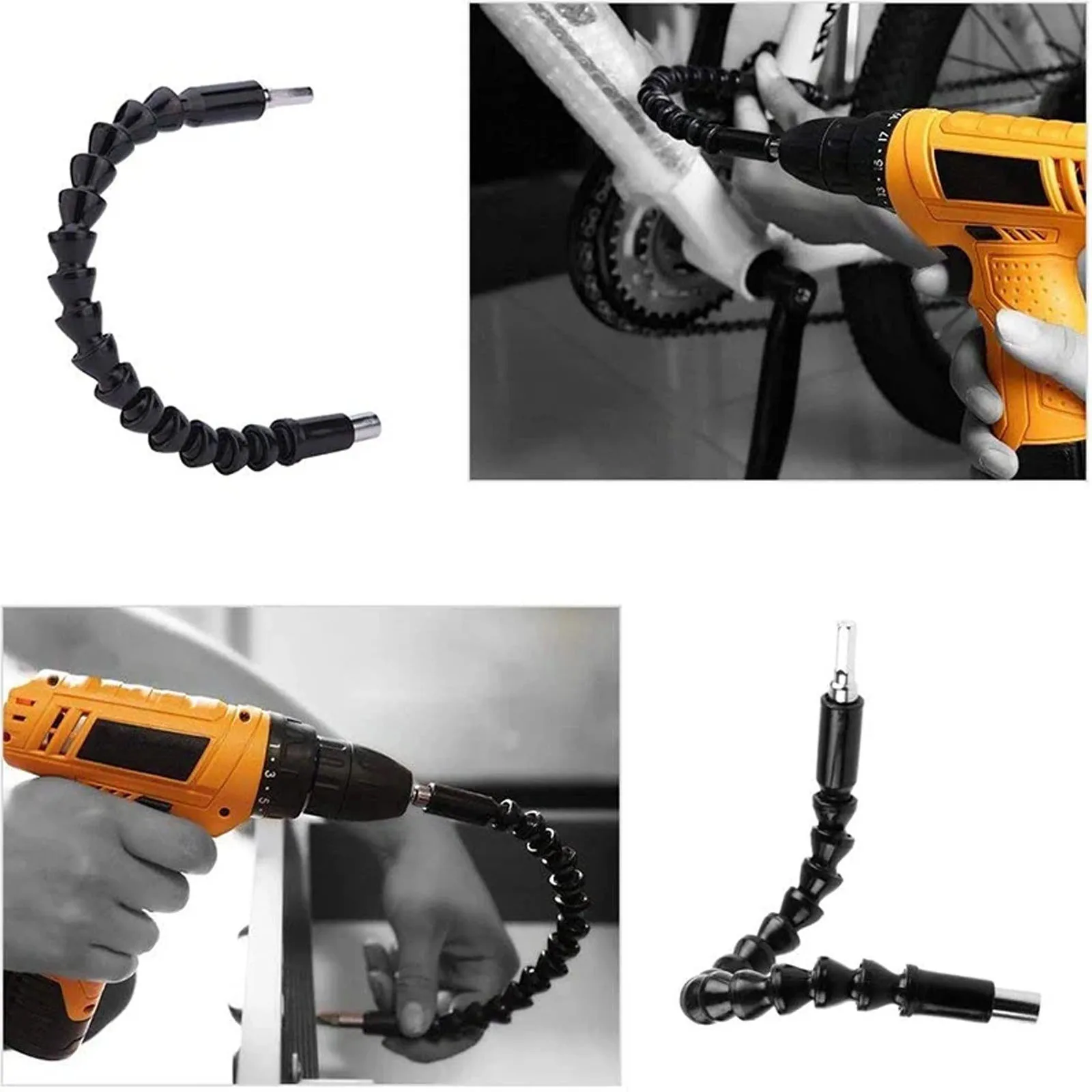 295mm φ6.35mm Universal Flexible Shaft, Extension Screwdriver Electronic Drill Bit Holder Link Connecting Rod