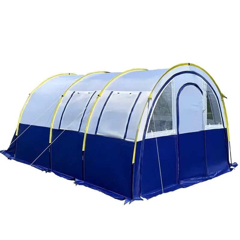 Outdoor camping tent Tunnel camping Quick open multi-person tent Rainproof shade Portable and easy to build