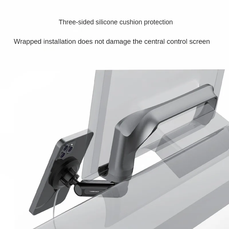 Pinza per telefono con supporto magnetico senza fili pieghevole per TESLA Model 3/Y supporto per telefono da auto magnetico supporto per braccio