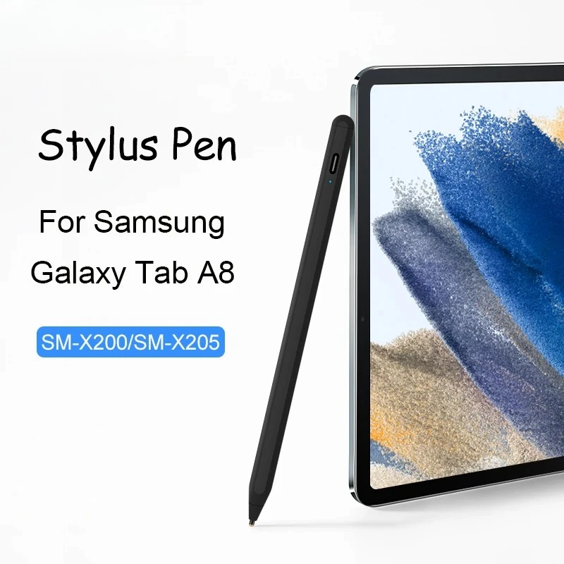 Stylus Pen For Samsung Galaxy Tab A8 SM-X200 X205 A7 Tablet Pen Rechargeable For S8 UItra Screen Touch Drawing Pen Pencil