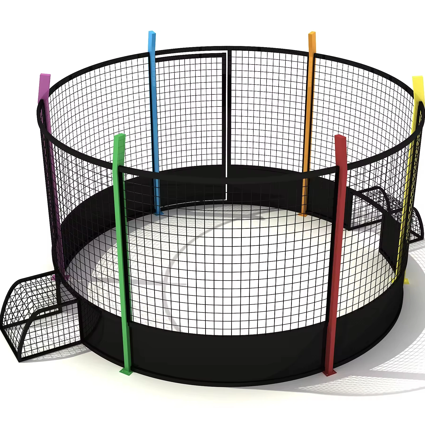 

Popular Sport Street Soccer Cage Football Basketball Training Small Round Soccer Cage