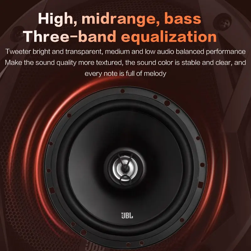 JBL مكبر صوت للسيارة 6 بوصة 6.5 بوصة مكبر صوت محوري 350 وات مكبر صوت كامل النطاق مكبر صوت Hifi صوت السيارة ثلاثة أضعاف مكبر صوت متوسط مضخم صوت