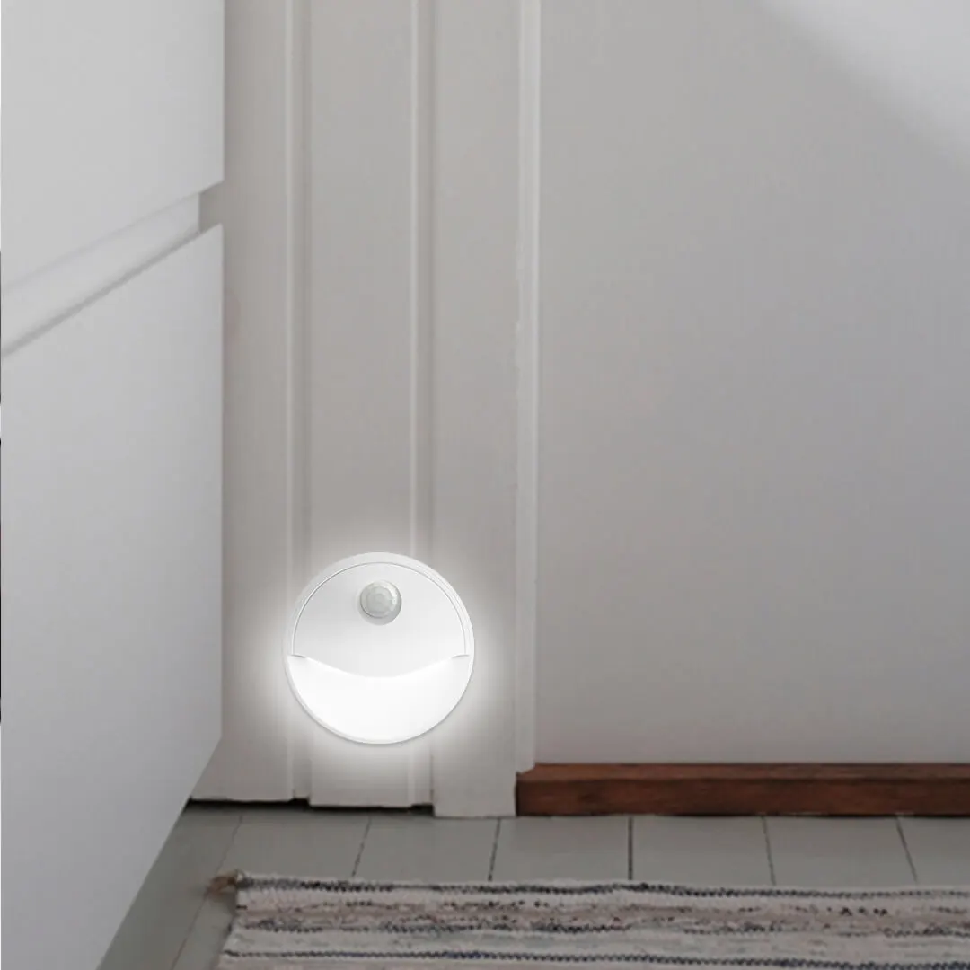 Nuovo EZVALO LED luce notturna a risparmio energetico sensore del corpo umano a infrarossi lampada da notte camera da letto lampada da comodino atmosfera luce dell'armadio
