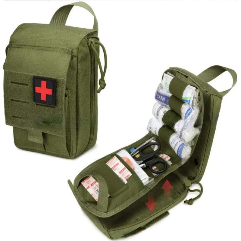 Imagem -03 - Bolsa de Cintura Tática Militar Emt Kit de Primeiros Socorros de Liberação Rápida Acampamento Médico Caça Acessórios Edc Pacote de Sobrevivência ao ar Livre