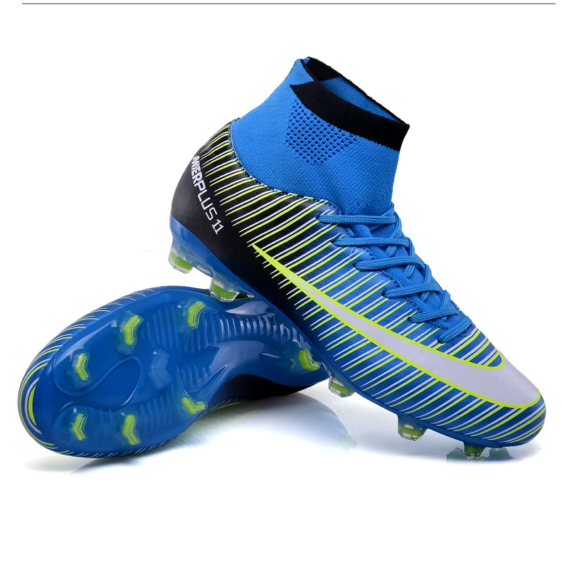 Chuteiras De Futebol Dos Homens IFIKK Botas De Futebol De Juventude High-top Spikes Sapatos De Futebol