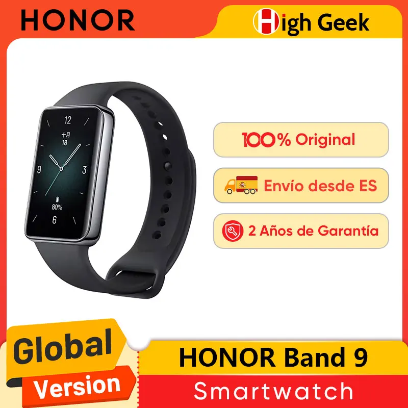 Global Version HONOR Band 9 Smart Band 1.57inches Large  Screen Curved Edge Design Fitness Age Up to 14 Days Battery Life