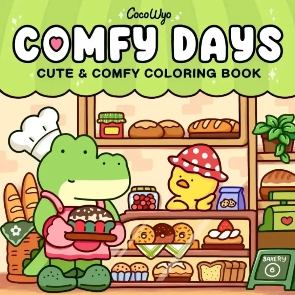 HOT SALE CUTE&COMFY Coloring Books Cozy Atmosphere Relaxing Painting Book for Adults Teens STRESS RELIEF GIRL MOMENTS Xmas Gift view 6