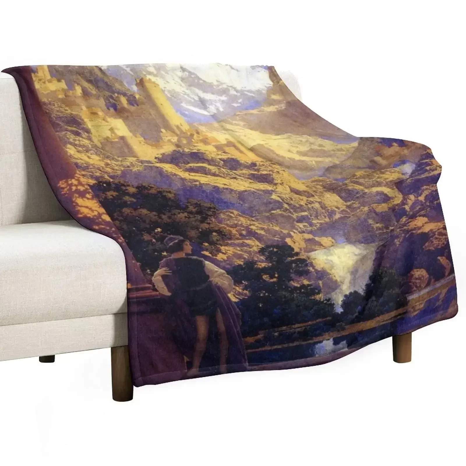 Romance by Maxfield Parrish. Throw Blanket anime Moving Softest Blankets For Bed Blankets