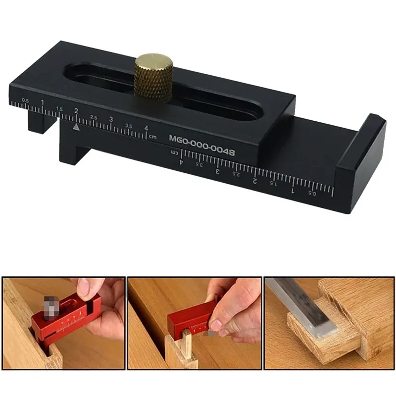 Woodworking Feeler Ruler Saw Seam Gauge Gaps Gauge Saw Slot Adjuster WoodWorking Tool For Grooving Cutting Table Saw Bevel Saw