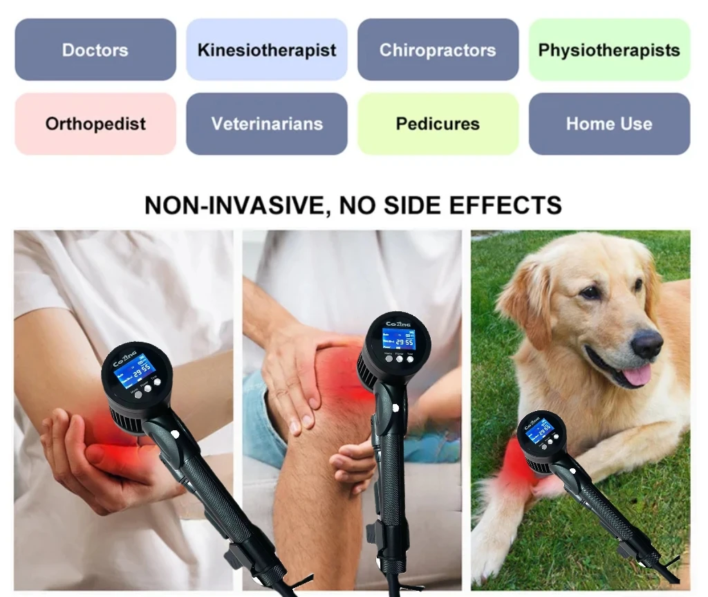 

Rechargeable Cold Laser Device for Rapid Pain Relief - Muscle Recovery, Sports Injuries, Carpal Tunnel, Bursitis