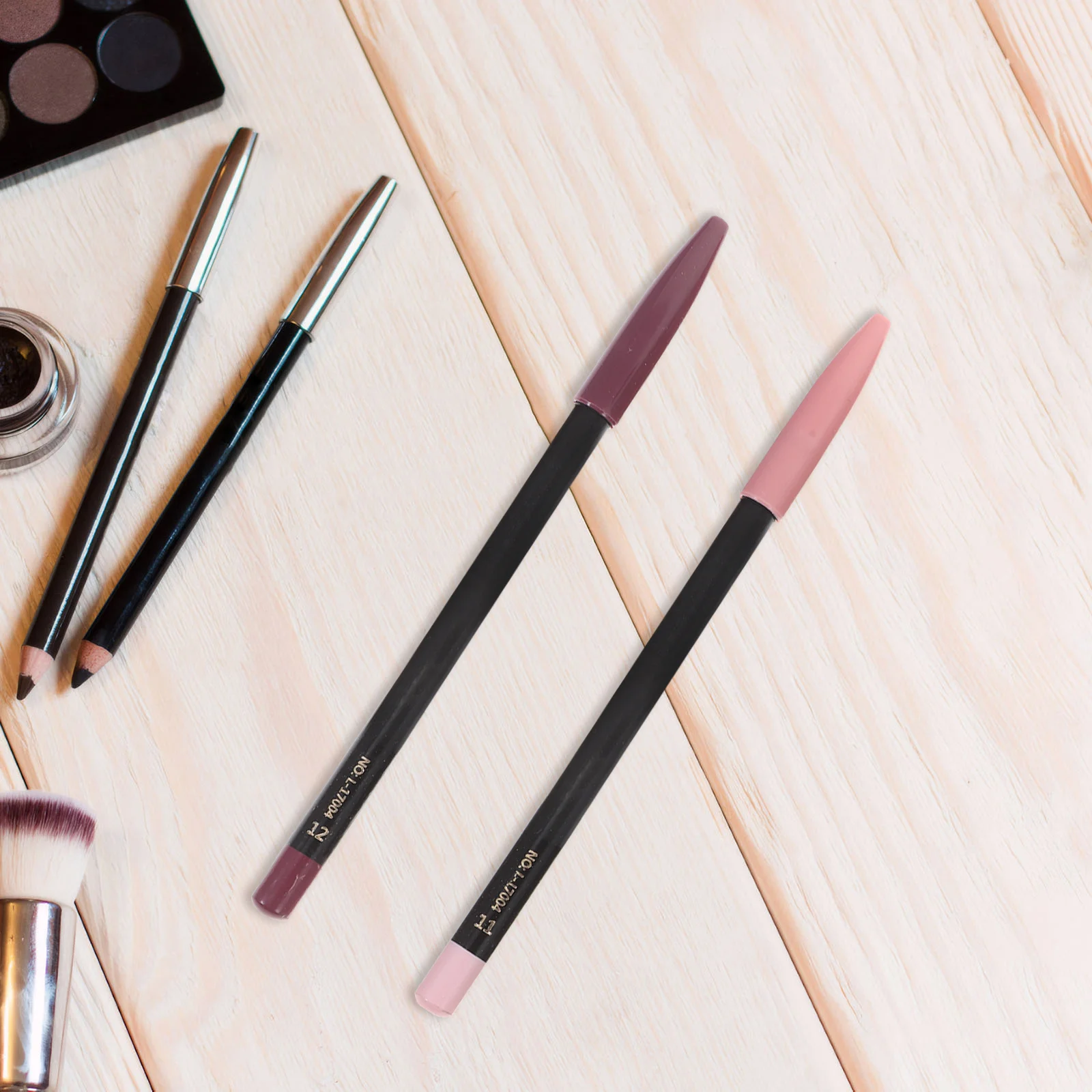 Honmeet Set di matite per labbra opache impermeabili a 12 colori marrone per modellare il trucco scolpito