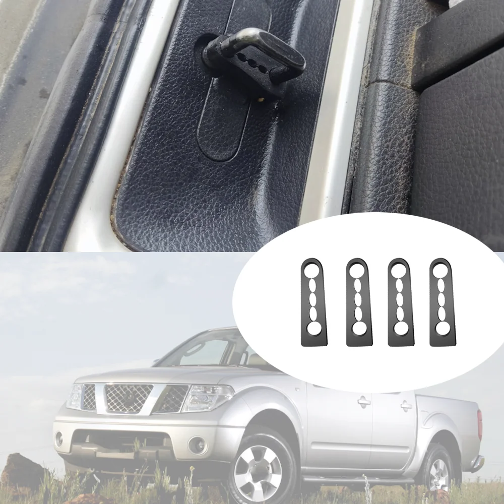 4Pcs NEW Car Door Lock Sound Deadener Damper Buffer For Nissan Navara Frontier D40 2004 2005 2006 2007 2008 – 2021 Seal Deadener