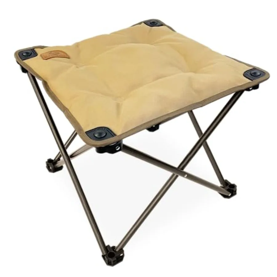 

Black Sierra Traditions Camping Foot Stool, Folding Camp Ottoman, Lightweight Collapsible Camp Footrest, Folding Camping Footre