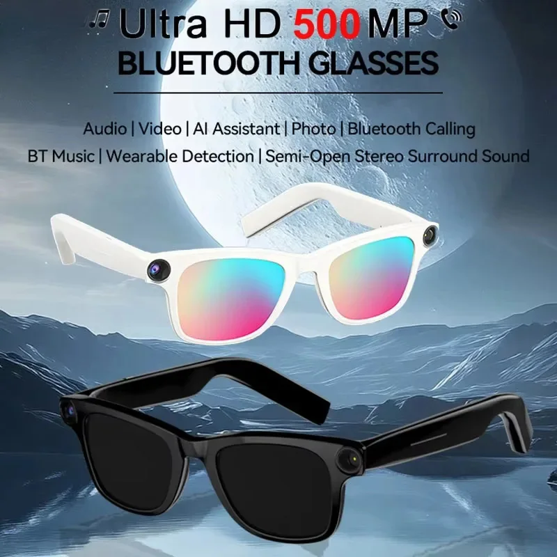 

Умные очки Xiaomi с пиксельной камерой мощностью 500 Вт, фотография, Bluetooth-вызовы, воспроизведение музыки, голосовое управление, солнцезащитные очки на голову