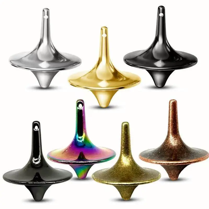 Mini Small Hand Spinner Metal Spinning top Exquisite Perfect Balance Desktop Gyro Anxiety Stress Relief Toys Adults Teens