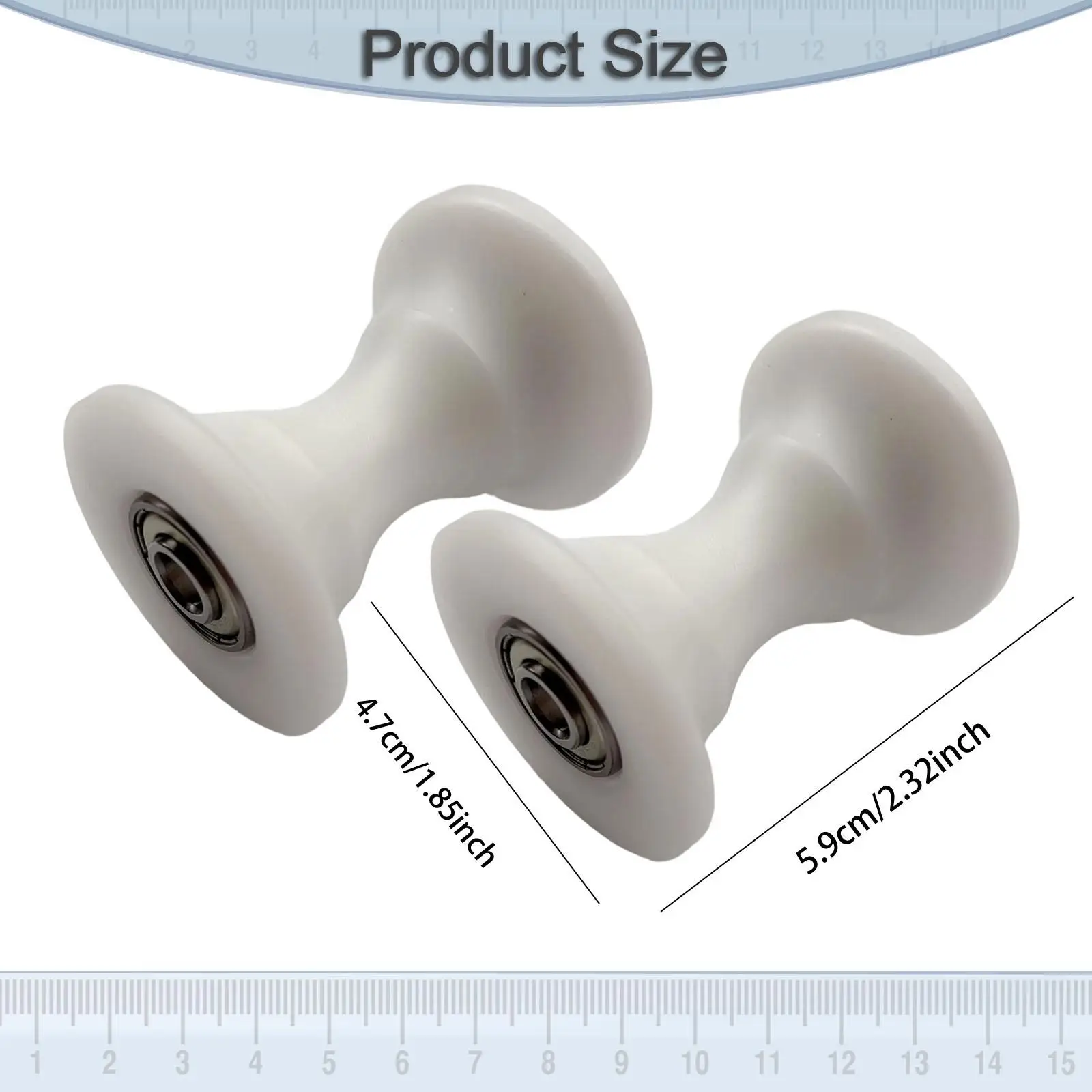 Sturdy Nylon Bearings Wheel Pulley Gym Parts Pulley System Wheel Accessory for Fitness Home Gym Rowing Machine Abdominal Trainer