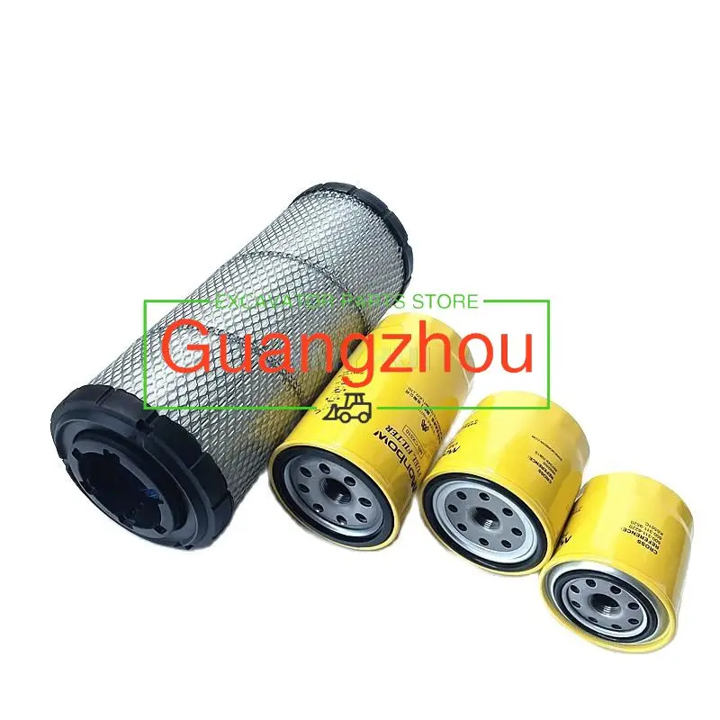 Nuevo Filtro de Aire y Filtro de Aceite para Excavadora, Filtro Diésel Grande y Pequeño para Excavadoras ZX ZAX60 70 120 130 200, Repuestos
