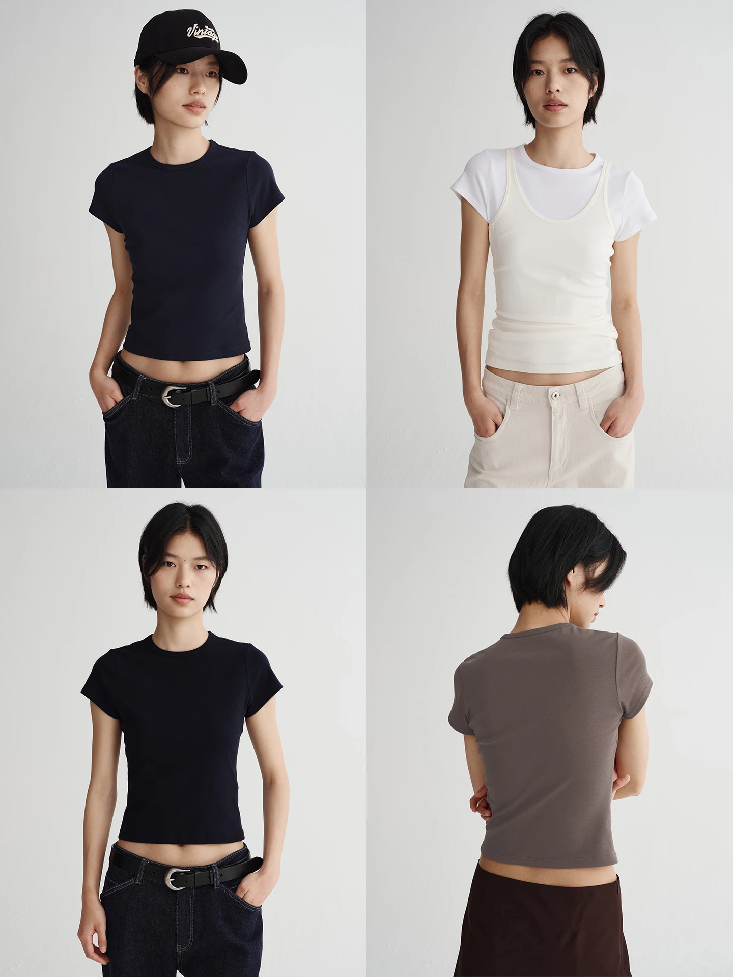 

Футболка Urelax в американском стиле, приталенная, ультраэластичная, из смесового шелка и хлопка, с коротким рукавом, круглым вырезом, длина до талии, цветная