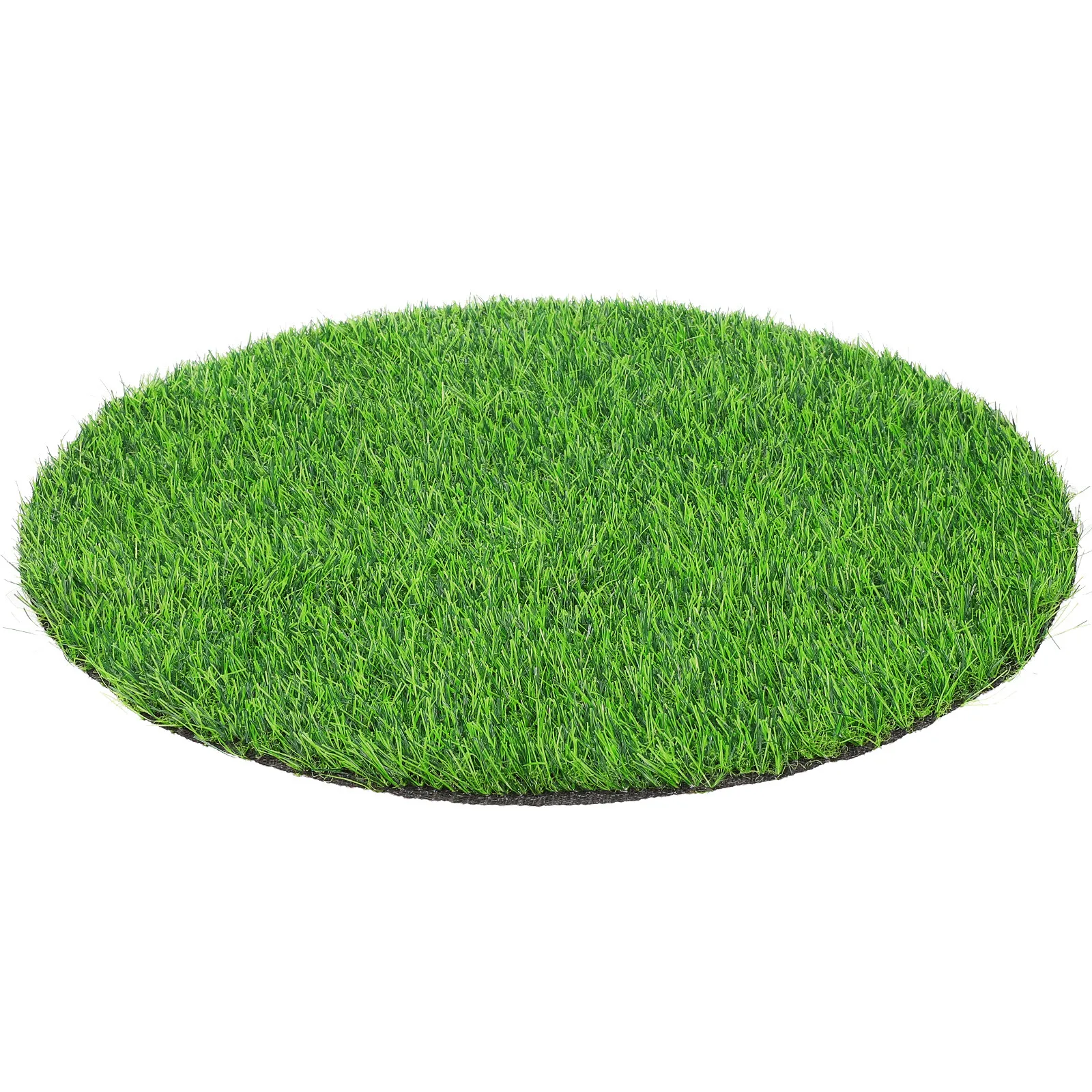 Artificial Grass Table Mat Round Simulated Grass Tablecloth for Party Dining Room Outdoor Table Decor Holiday Placemat view 4