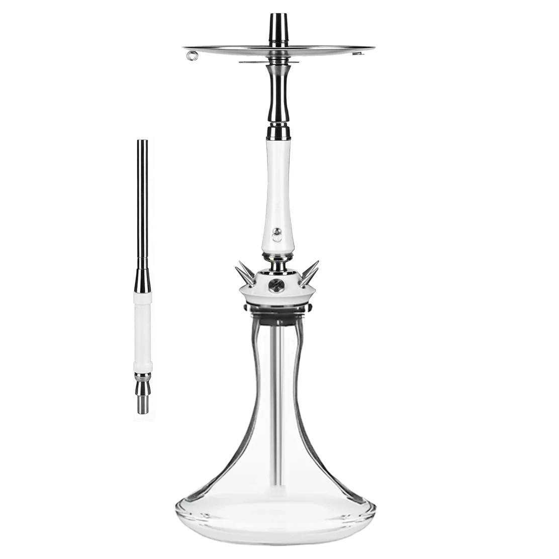 Doosha Hookah Valkyrie Mist Shisha High Quality 304 Stainless Steel Large Hookah with Glass Bottle Single Pipe