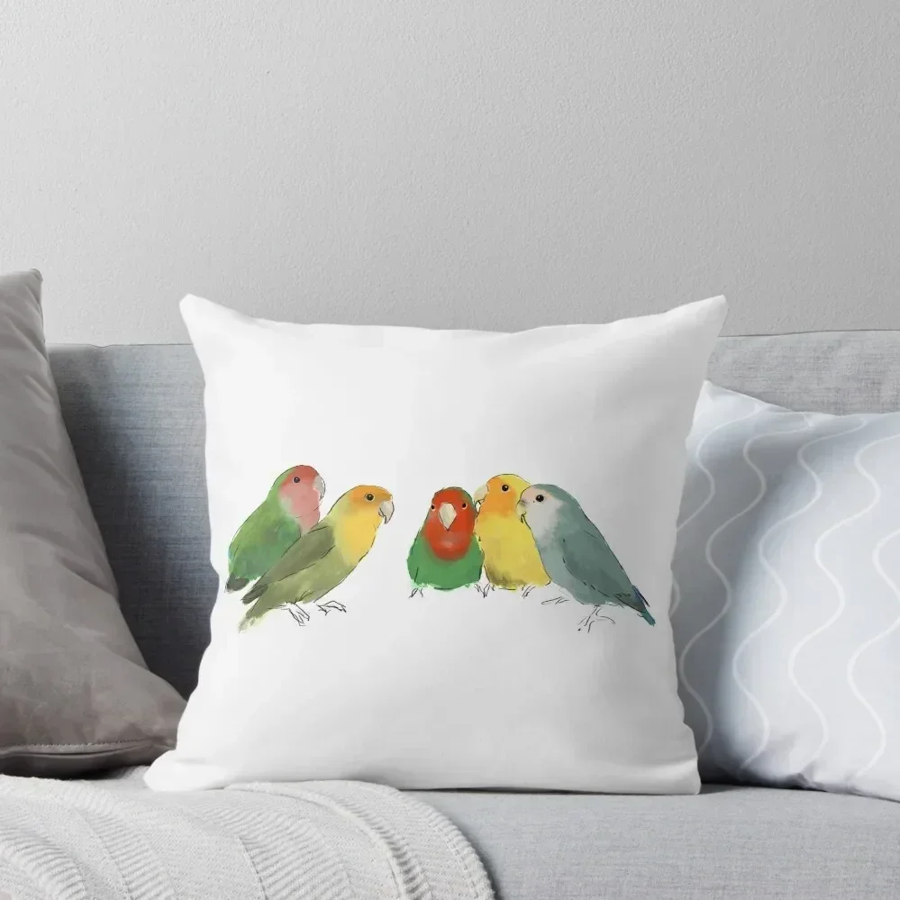 Lovebirds Throw Pillow Christmas Cushion For Home Cushions Cover pillow