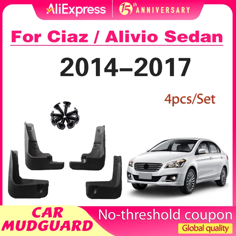 

For Suzuki Ciaz / Alivio Sedan 2014 2015 2016 2017 Fender Mudguard Mud Flaps Guard Splash Flap Mudguards Car Accessories