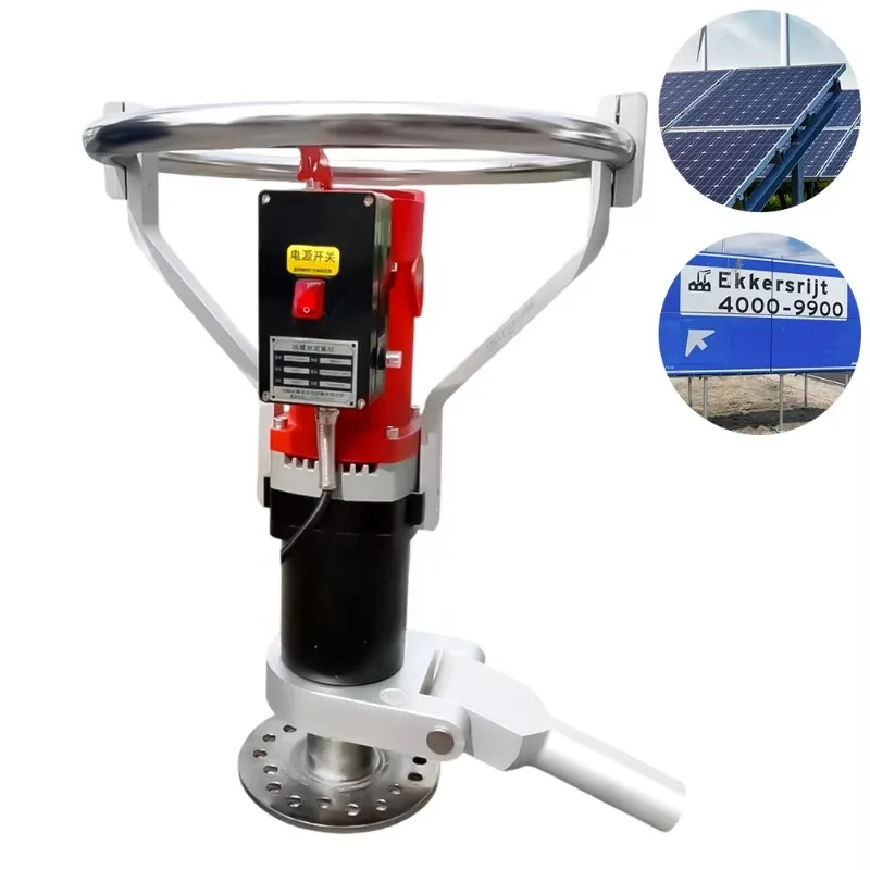 Driven Pile Machine Helical Galvanized Ground Screw Piles/Ground Screw Anchor Pile Small Driver Drilling Machine