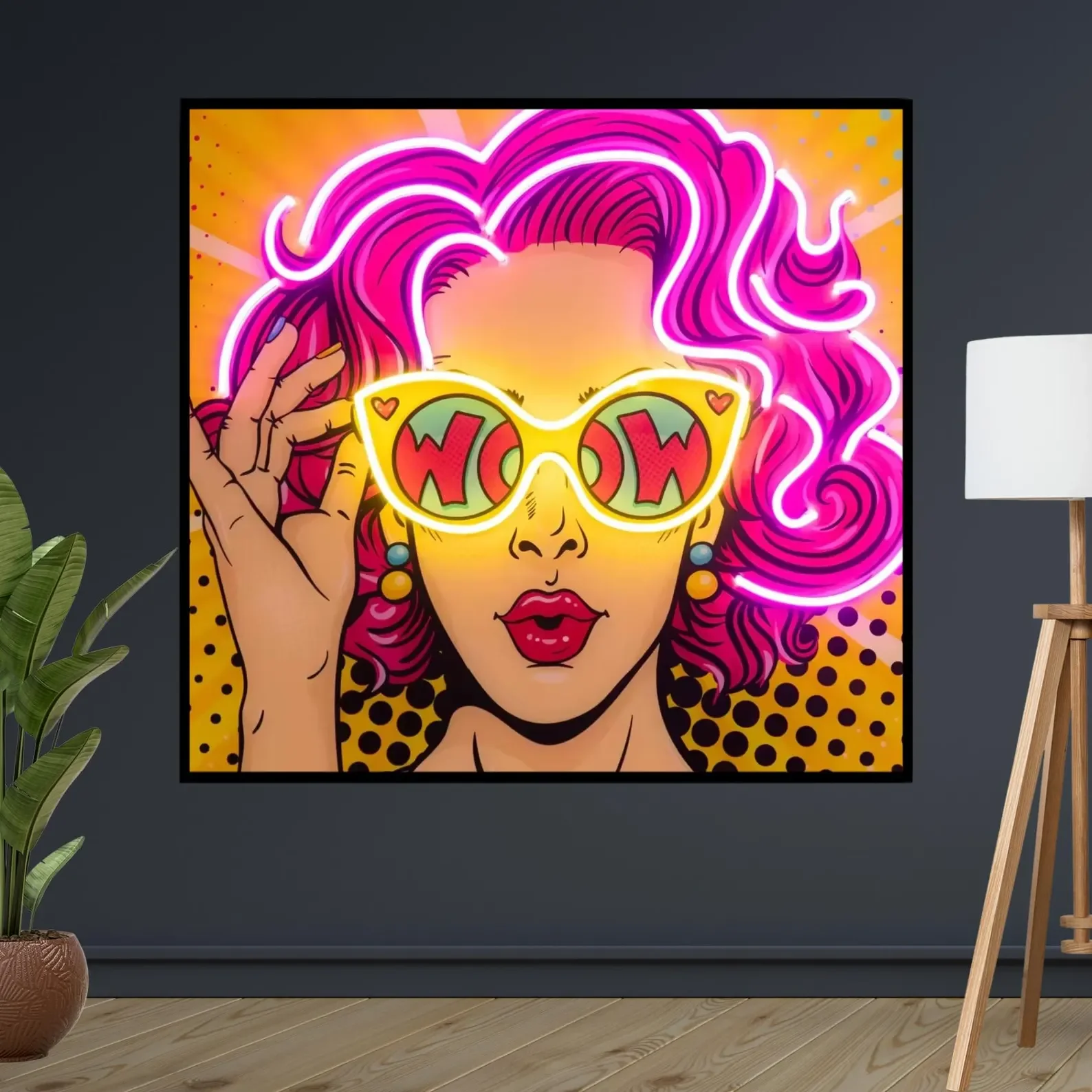 Retro Art UV Printed Neon Sign,Vintage Neon Wall Decor,Bedroom Wall Decor,Aesthetic Room Decor,Custom Neon Sign,Gift For Her