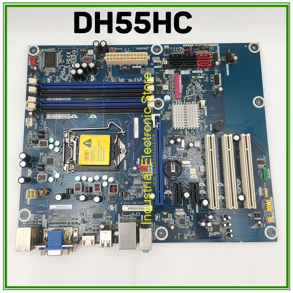 For Industrial Control Motherboard LGA1156 P55 Chipset 8GB DDR3 Support i7 i5 i3 ATX Mainboard DH55HC