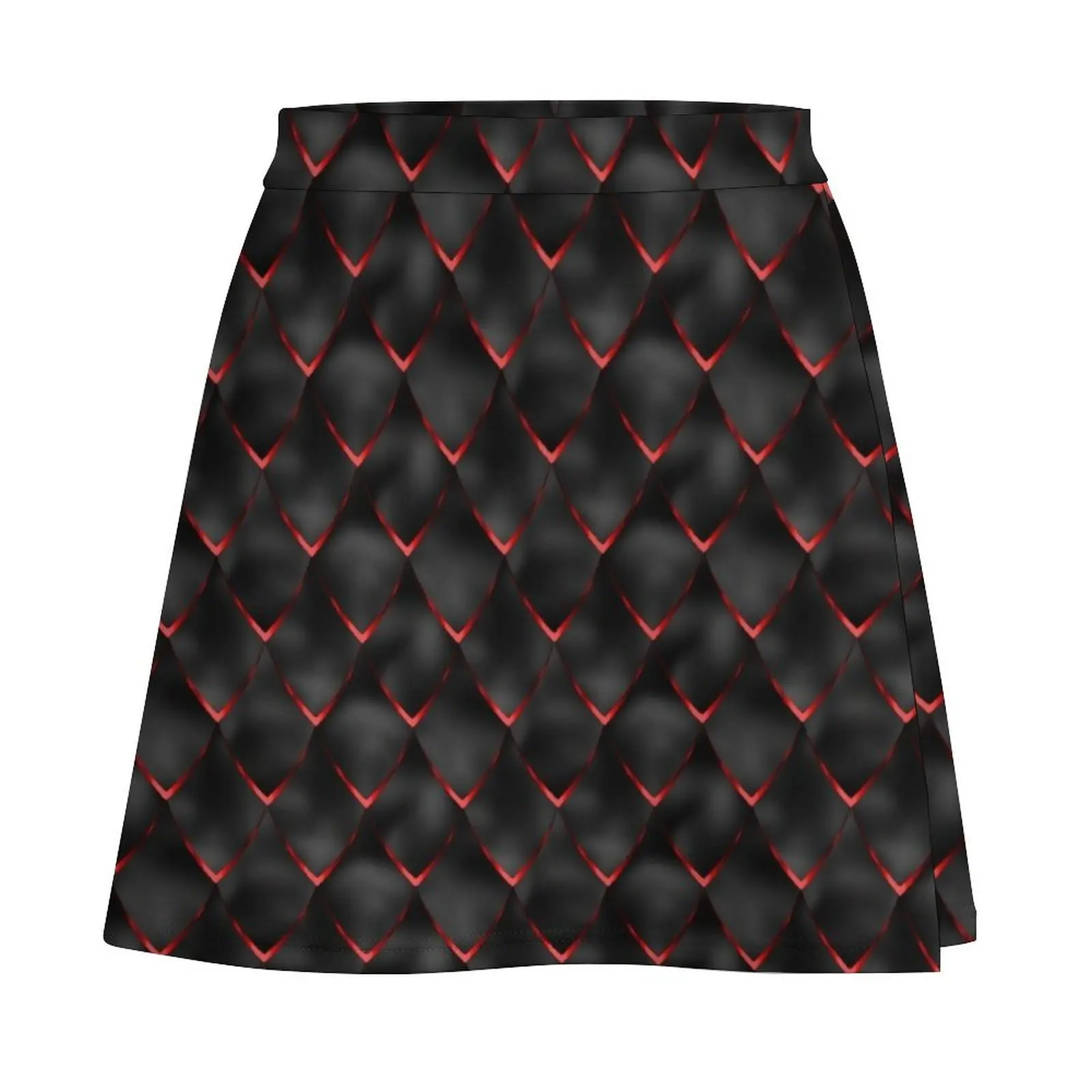 Black and Red Dragon Scales Mini Skirt Female clothing dresses summer woman 2026 Mini Skirt