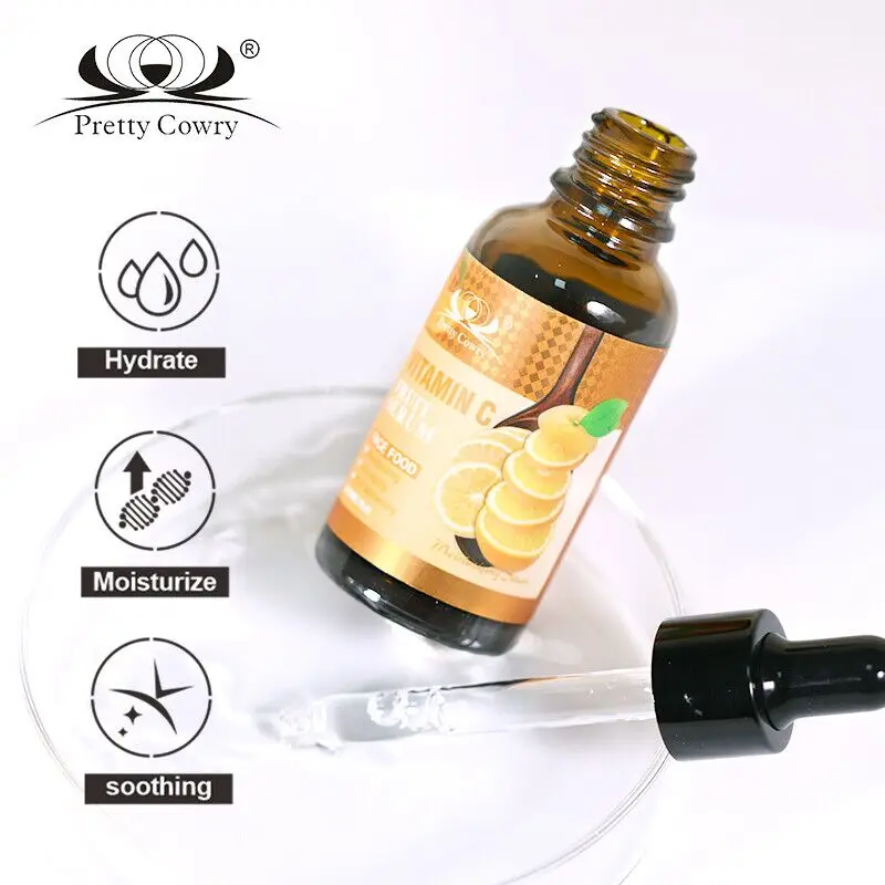 Pretty Cowry Natural Plant Extract Facial Serum Multi-Effect Fusion Providing Multiple Skincare Benefits Non-Irritating Formula