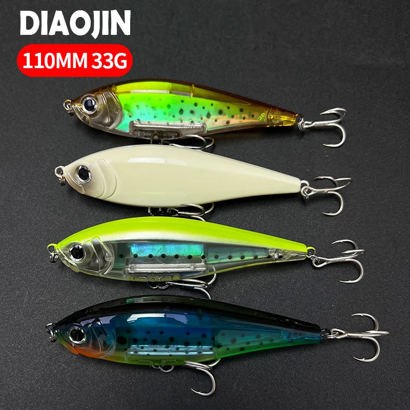 110mm 33g Sinking Inshore Twitchbait Pencil Lure Saltwater Wobblers for Twitch Fishing Isca Artificial Pesca Carpe Seabass Fish