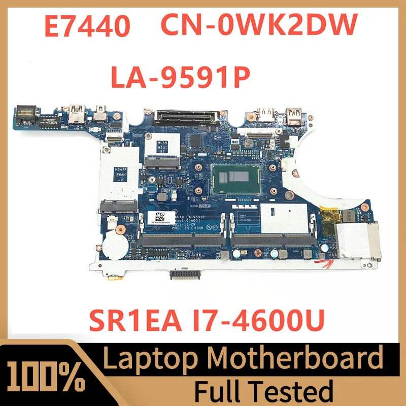 

Mainboard CN-0WK2DW 0WK2DW WK2DW For Latitude E5450 Laptop Motherboard VAUA0 LA-9591P With SR1EA I7-4600U CPU 100%Full Tested OK