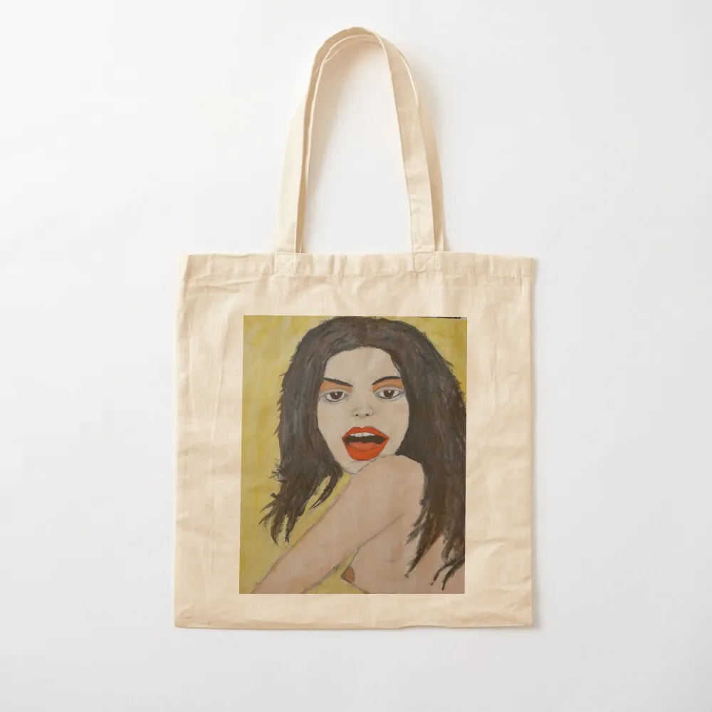 Golden Lina smiles on us Tote Bag custom fabric bag large tote bag Handbags women tote canvas