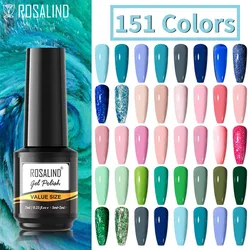 ROSALIND-Polonês UV Semi-Permanente para Unhas, Primer barato, Verniz Esmalte, Tudo para Nail Art, Cor Azul Macaron, 7ml