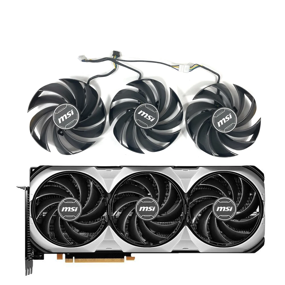 

NEW 95MM PLD10020B12H DC12V 4-Pin Graphics Card Fan For MSI GeForce RTX 4080 Ventus 3X Cooler Fan