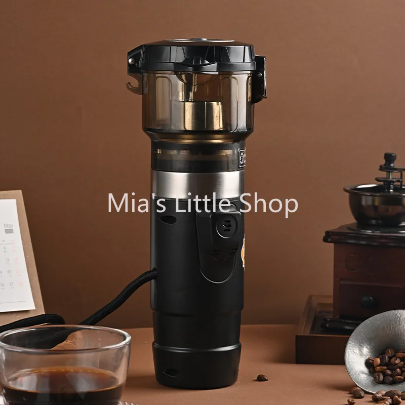 Portable Coffee Machine Mini Small Grinding All-in-One Machine Home Travel Hand-brewed Coffee Accompanying Cup