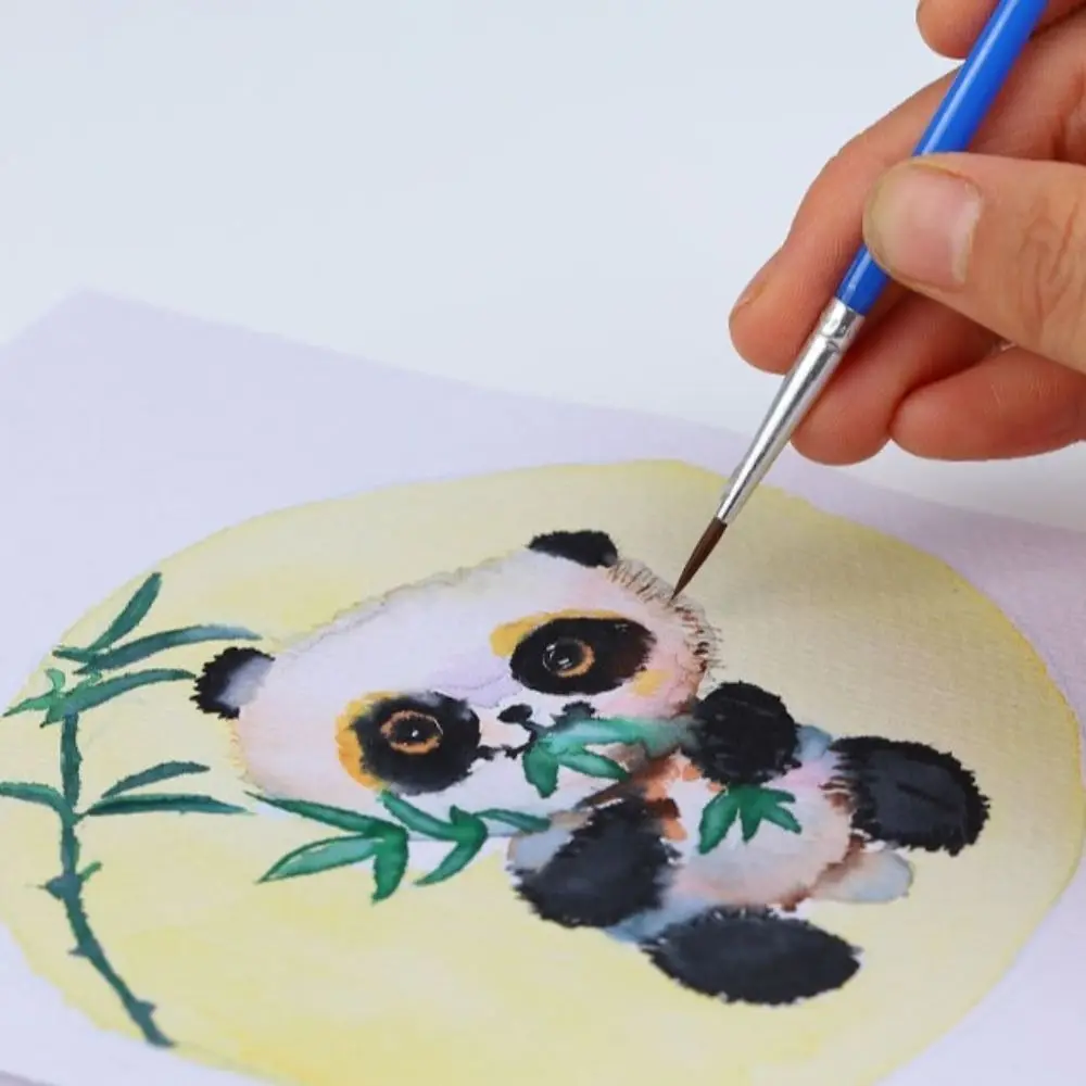 

100 Pcs Tool Nylon Hair Paint Brushes Set Flat Pointed Oil Painting Brushes Ceramic Art Painting Supplies Craft