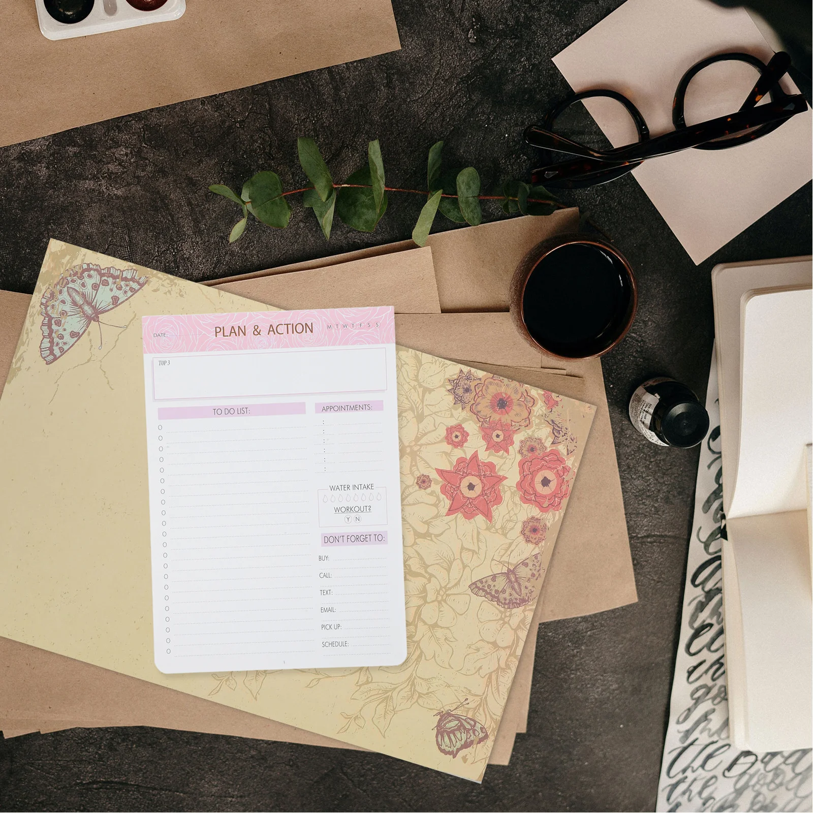 

Daily Planner Notepad Compact Memo Pad For Writing Sketching Ideas Portable Office Notepad Household Plan Supply Printing